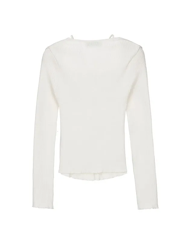 LOEUVRE  |Casual Style Blended Fabrics Long Sleeves Plain Cotton