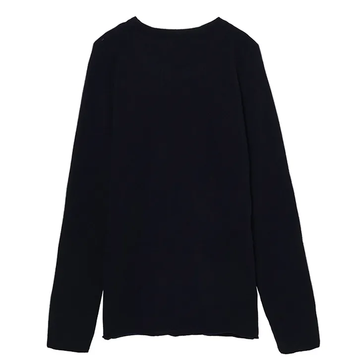 lucien pellat finet  |Cashmere Long Sleeves Logo Luxury Sweaters