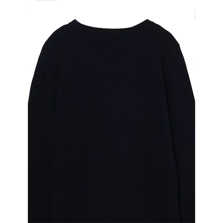 lucien pellat finet  |Cashmere Long Sleeves Logo Luxury Sweaters