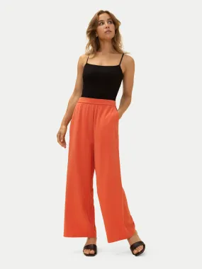 Maeve Wide Fluid Pants in Orange Spritz