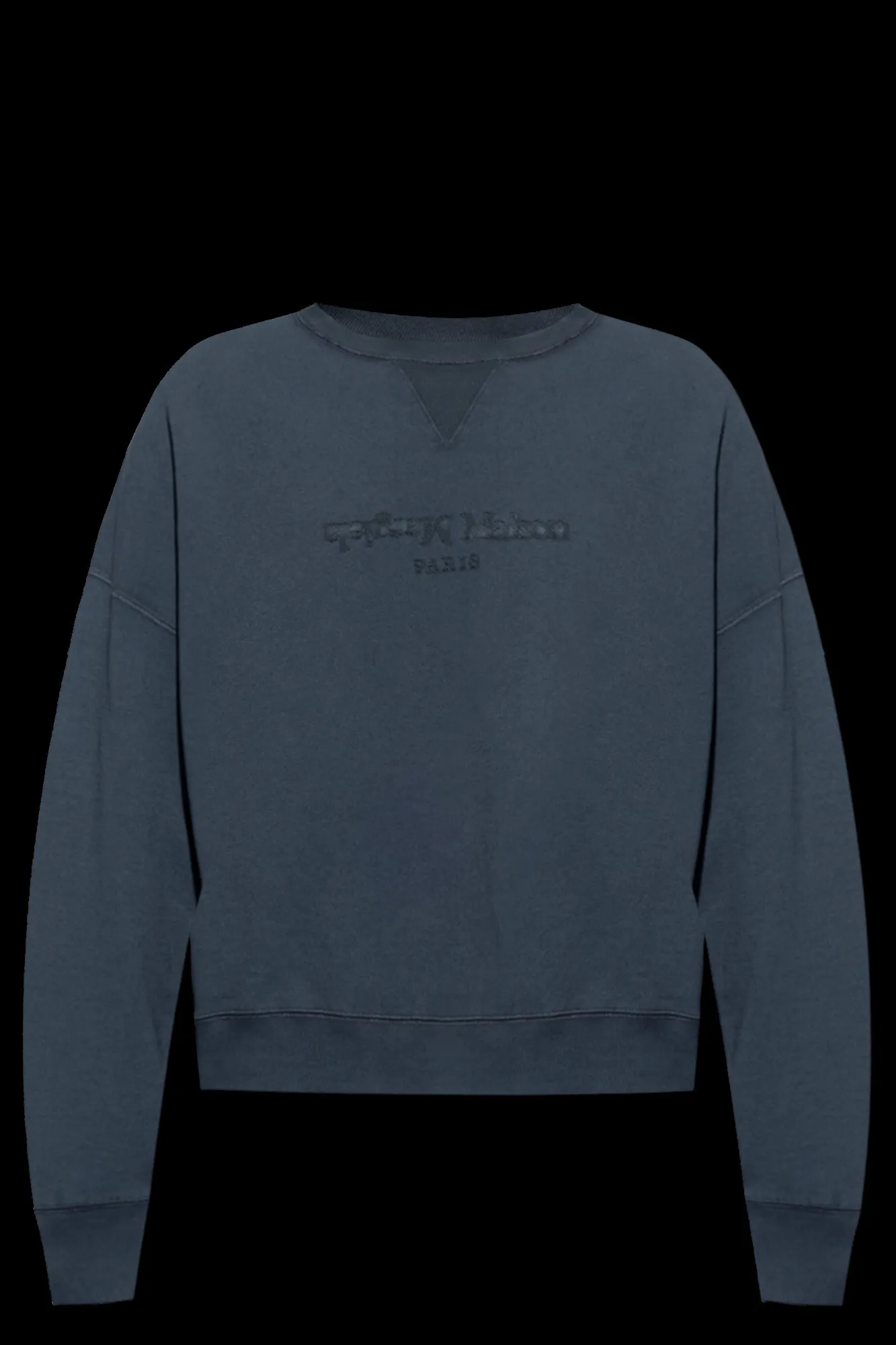 Maison Margiela  |Long Sleeves Plain Cotton Logo Designers Sweatshirts