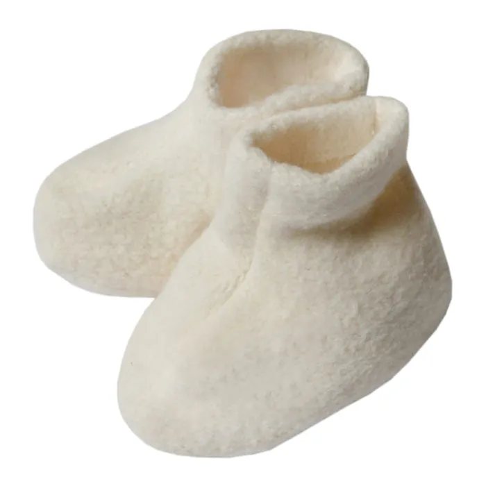 Makié Baby Riley Booties Milk Cream