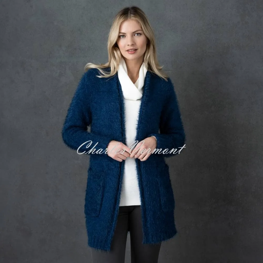 Marble Cardigan - Style 6739-170 (Marine Blue)