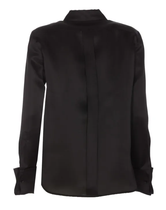 MaxMara  |Silk Long Sleeves Plain Shirts & Blouses