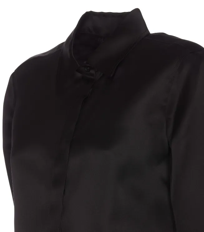 MaxMara  |Silk Long Sleeves Plain Shirts & Blouses