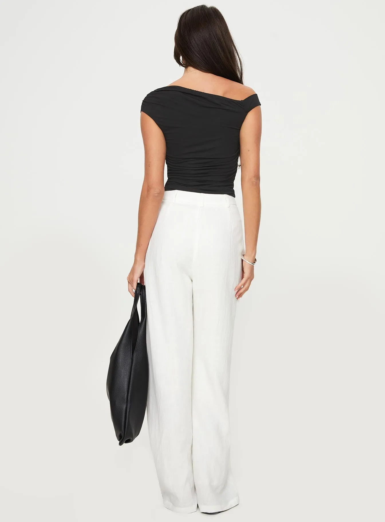 Melaine Tie Front Pants White