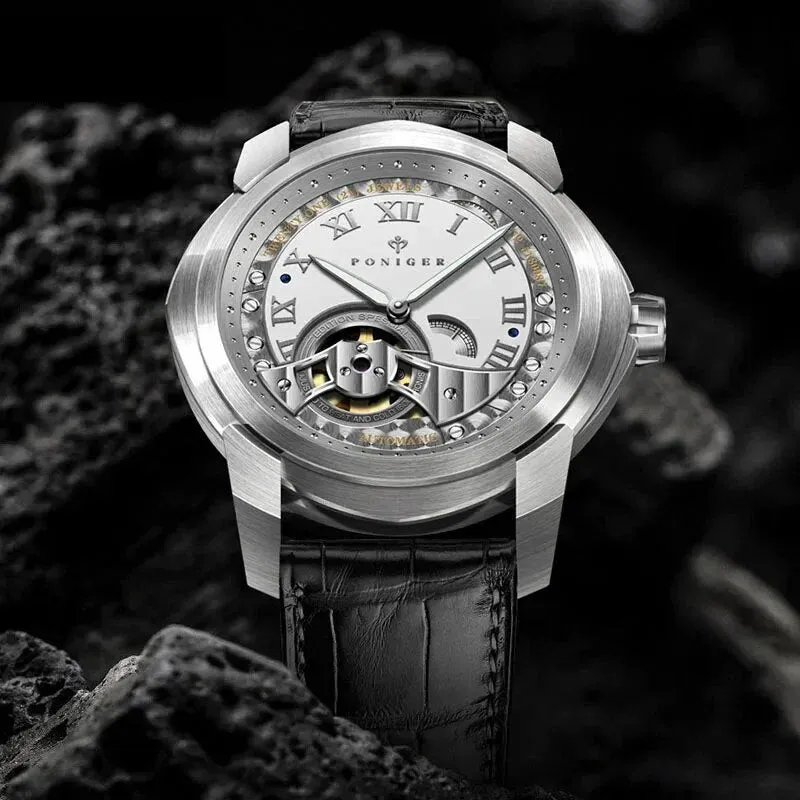 Men's Japan MIYOTA Movement Waterproof Skeleton Automatic Mechanical Watch