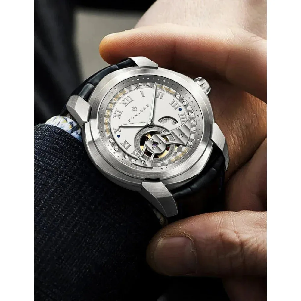 Men's Japan MIYOTA Movement Waterproof Skeleton Automatic Mechanical Watch