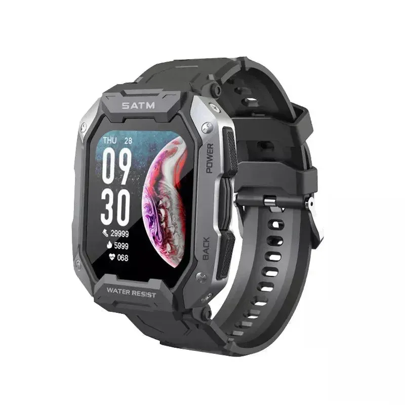 Military IP68 Waterproof Fitness 24H Health Monitor 1.71inch Smartwatch