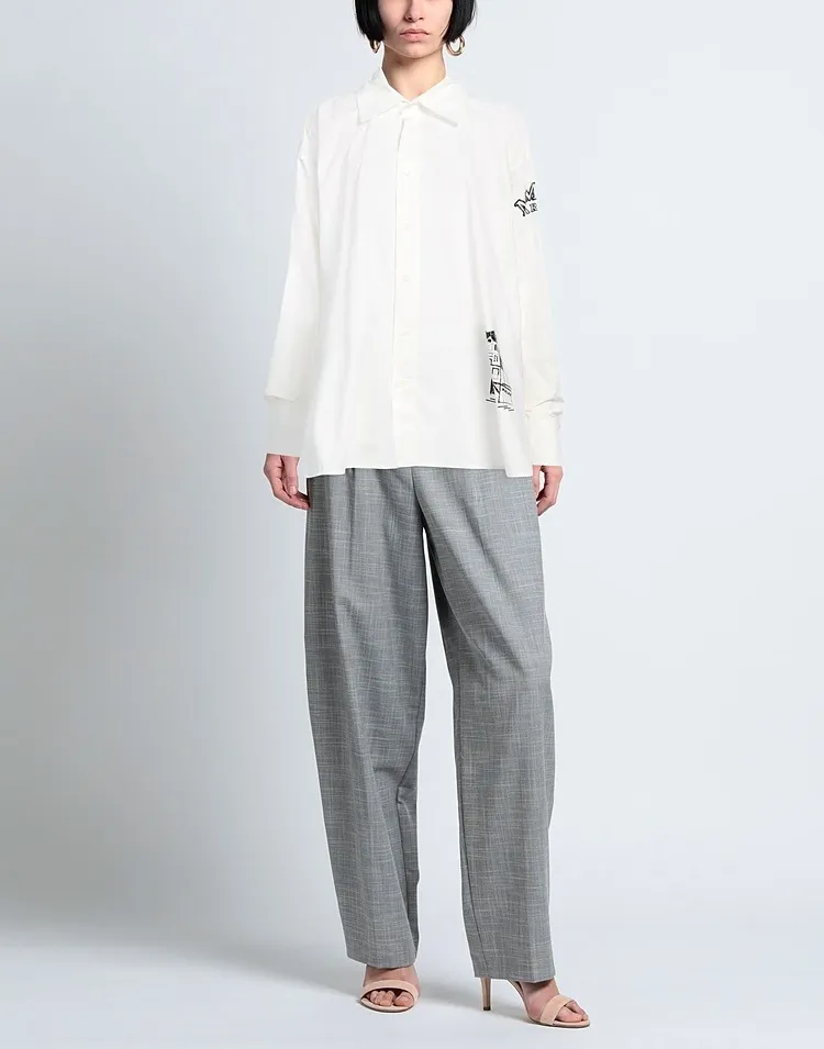 MM6 Maison Margiela  |Long Sleeves Logo Shirts & Blouses