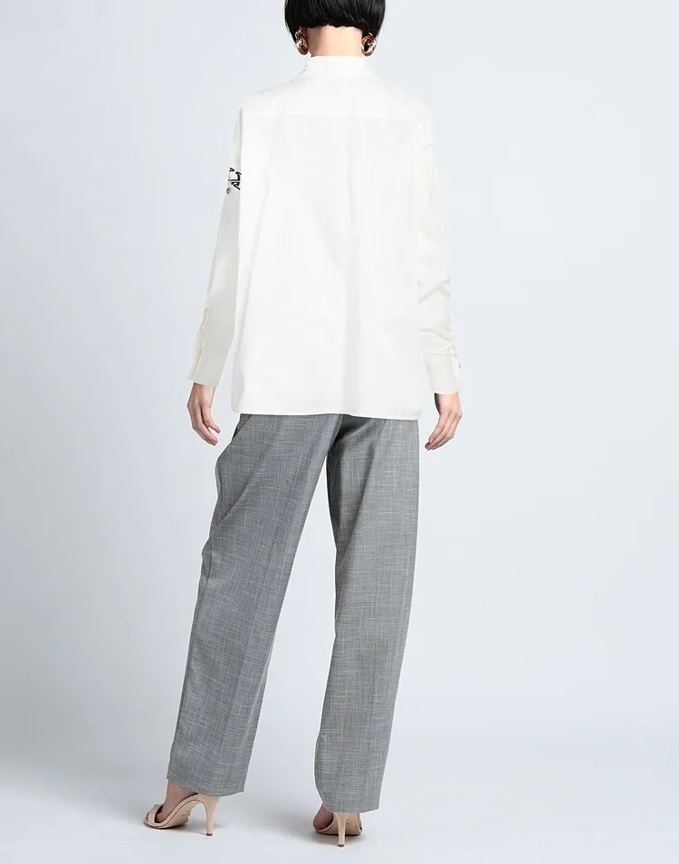 MM6 Maison Margiela  |Long Sleeves Logo Shirts & Blouses