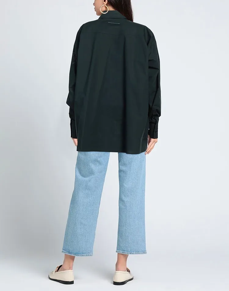 MM6 Maison Margiela  |Long Sleeves Logo Shirts & Blouses