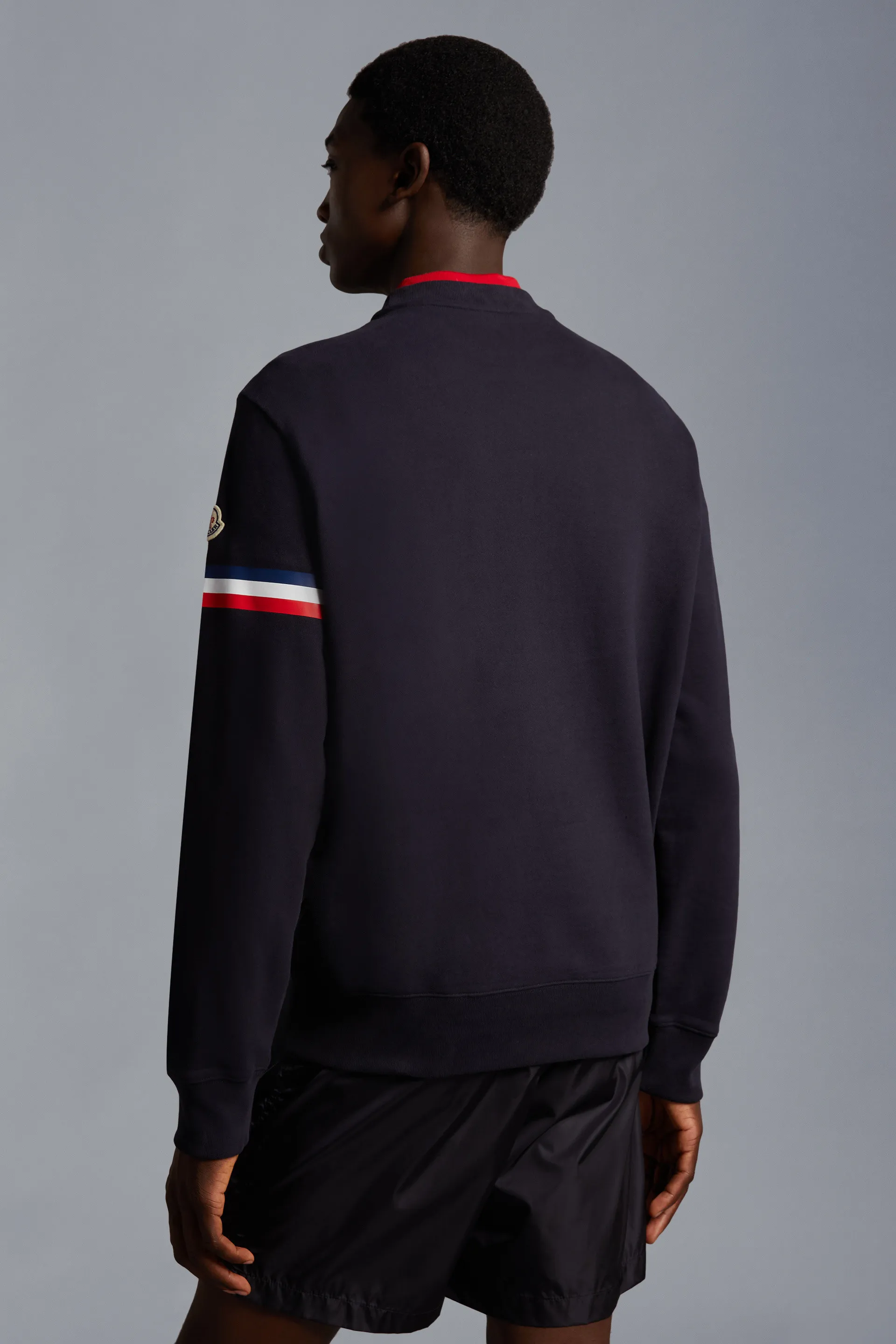 MONCLER  |Crew Neck Street Style Long Sleeves Cotton Logo