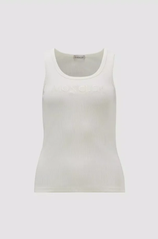 MONCLER  |Embroidered Logo Tank Top