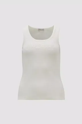 MONCLER  |Embroidered Logo Tank Top