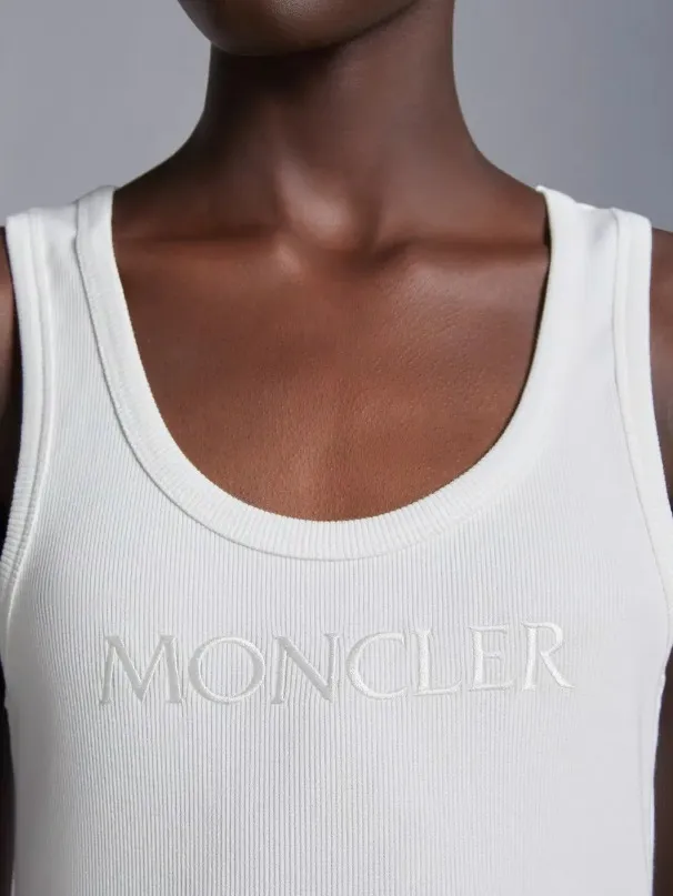 MONCLER  |Embroidered Logo Tank Top