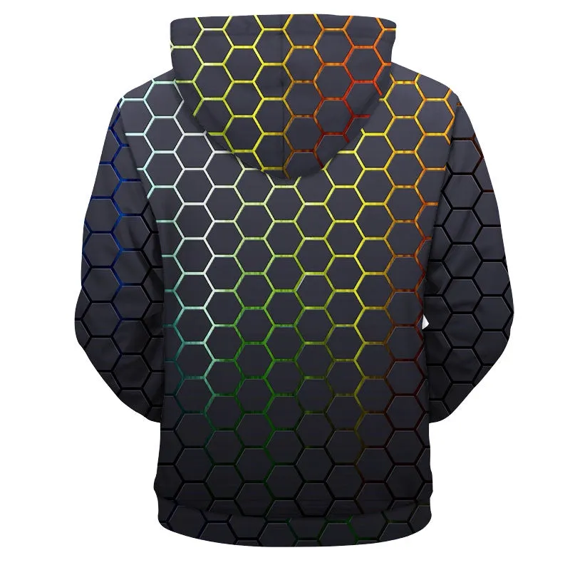 Multicolored Honeycomb Hoodie