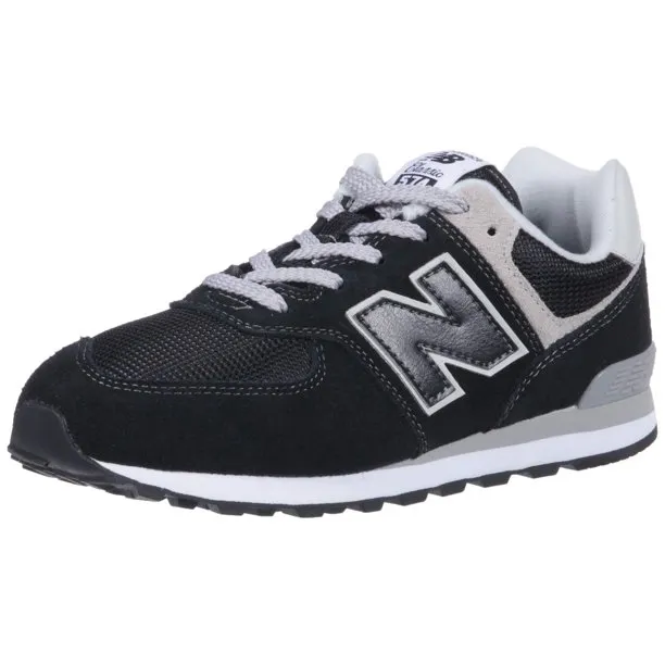 New Balance Boys PC574GK Heritage Sneaker- Black/Grey