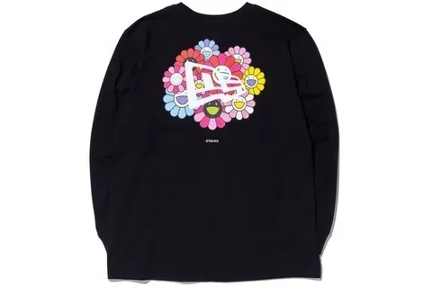 New Era  |Crew Neck Pullovers Flower Patterns Unisex Street Style