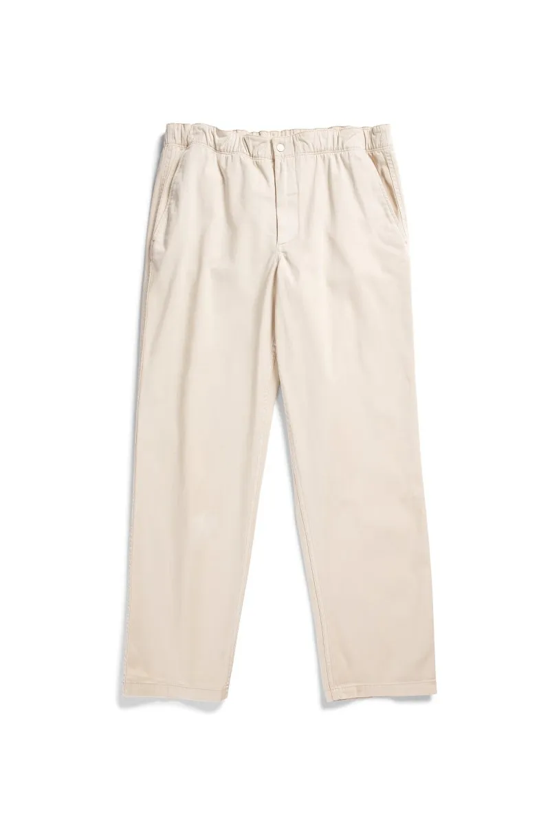 Norse Ezra Relaxed Organic Stretch Twill Trouser Oatmeal