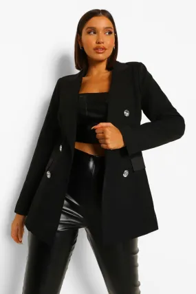 Oversized Button Front Blazer