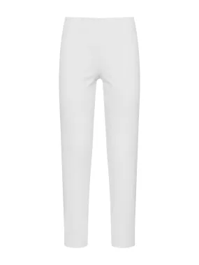 Pantalone a sigaretta in Satin Power - Bianco