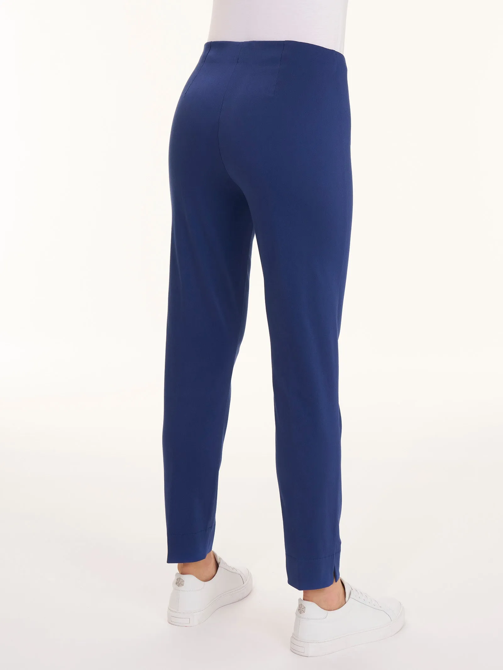 Pantalone a sigaretta in Satin Power - Blueberry