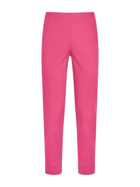 Pantalone a sigaretta in Satin Power - Hot Pink