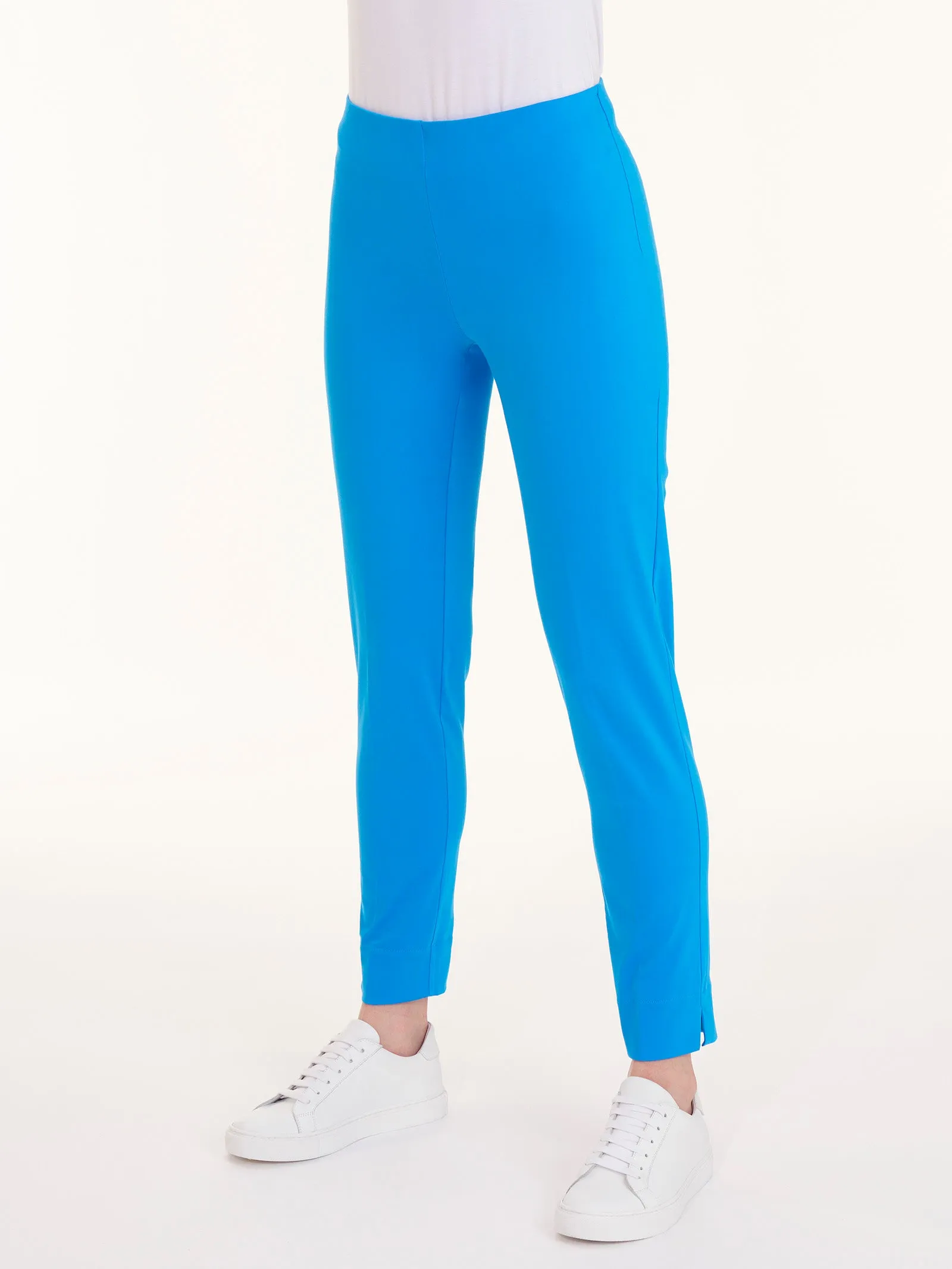 Pantalone a sigaretta in Satin Power - Ibiza Blue