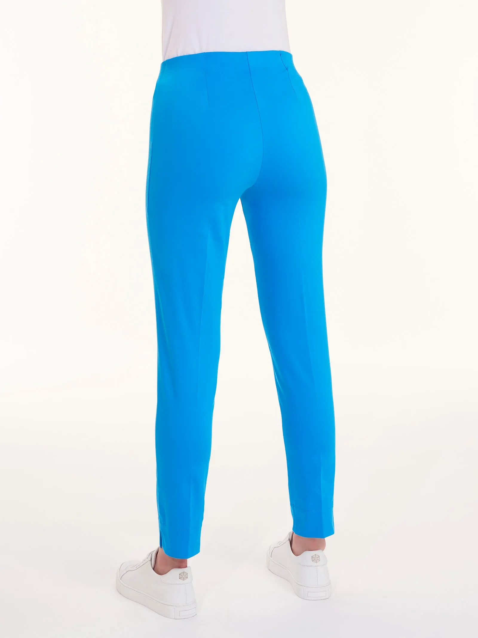 Pantalone a sigaretta in Satin Power - Ibiza Blue