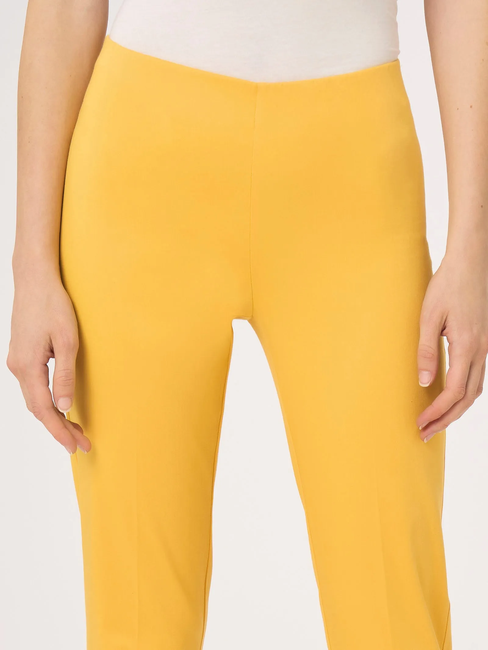 Pantalone a sigaretta in Satin Power - Mimosa