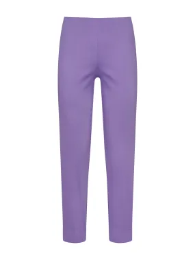 Pantalone a sigaretta in Satin Power - Paisley Purple