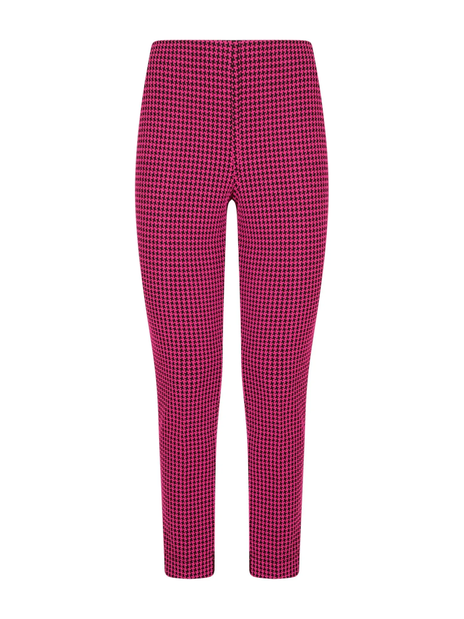 Pantalone a sigaretta in tessuto Eco Jacquard - Fant.Fuchsia Purple