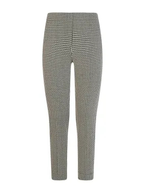 Pantalone a sigaretta in tessuto Eco Jacquard - Fant.Nero