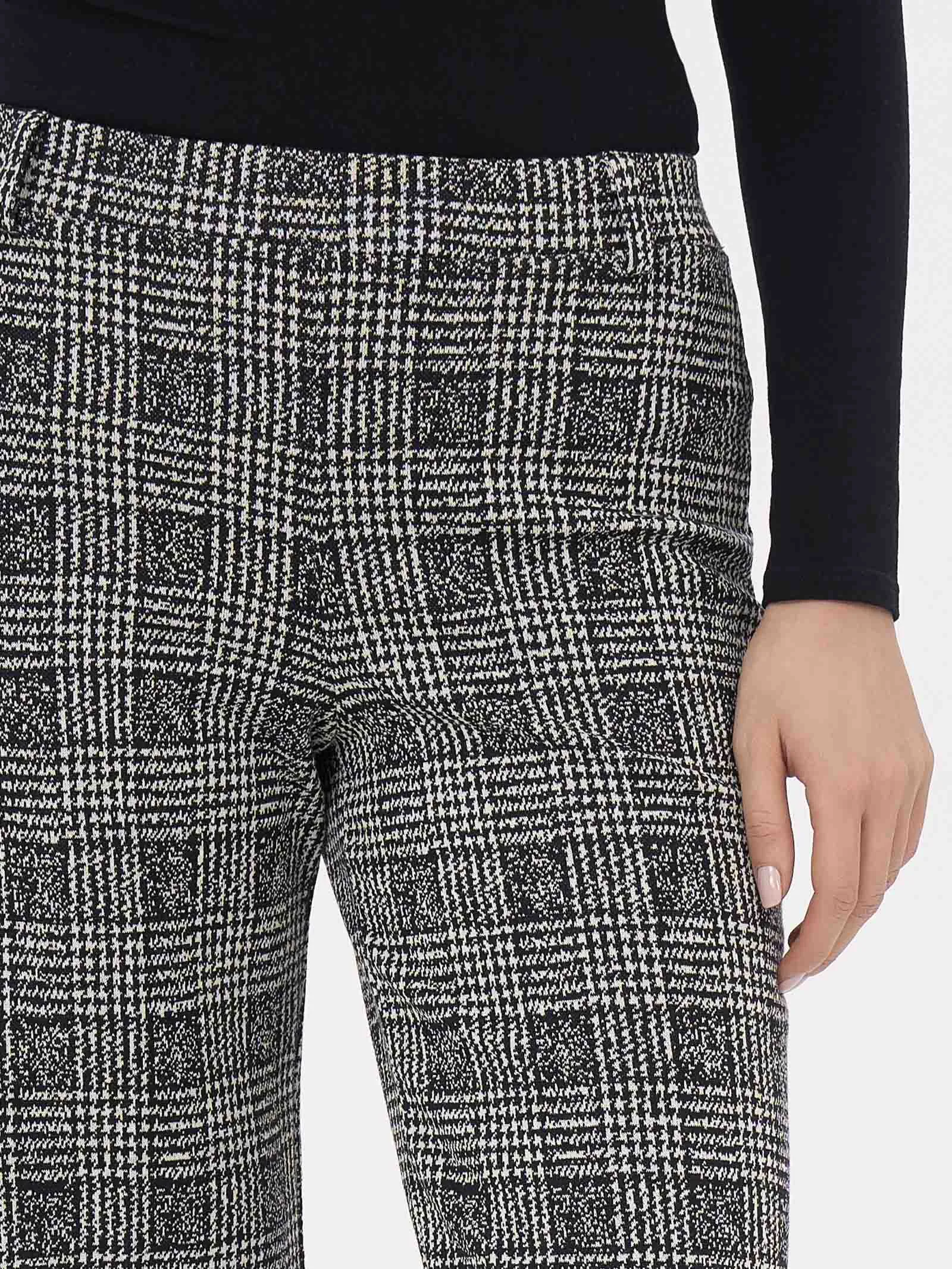 Pantalone ampio in tessuto Eco Jacquard - Fant.Nero