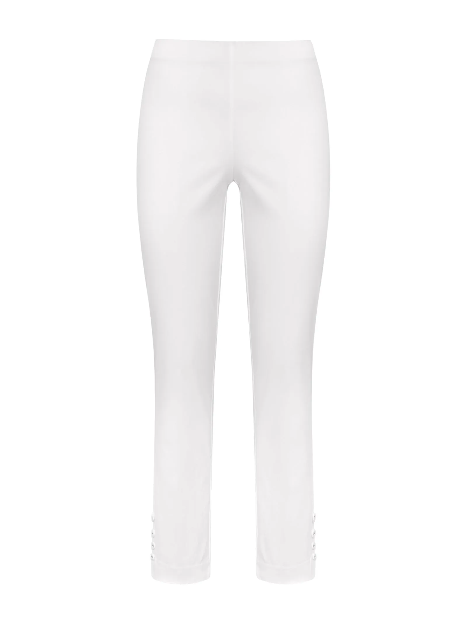 Pantalone Capri in Satin Power - Bianco