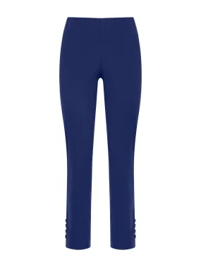 Pantalone Capri in Satin Power - Blueberry