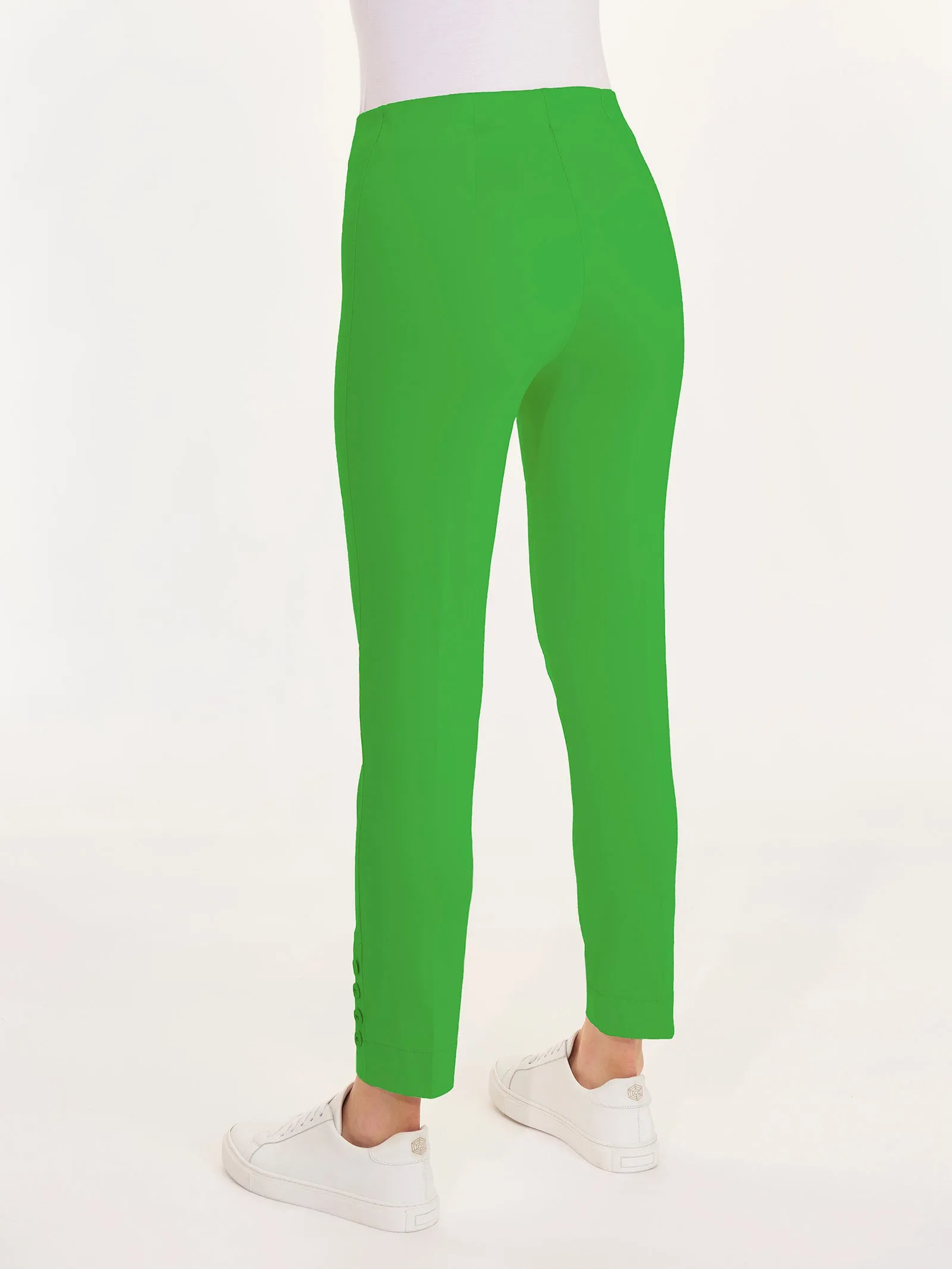 Pantalone Capri in Satin Power - Classic Green