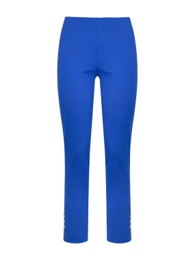 Pantalone Capri in Satin Power - Dazzling Blue