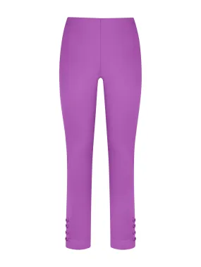 Pantalone Capri in Satin Power - Dewberry