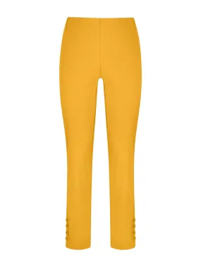 Pantalone Capri in Satin Power - Golden Spice