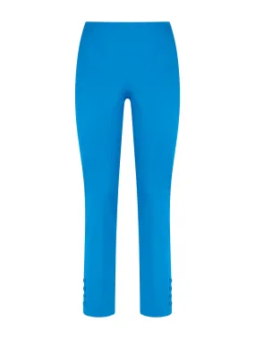 Pantalone Capri in Satin Power - Ibiza Blue