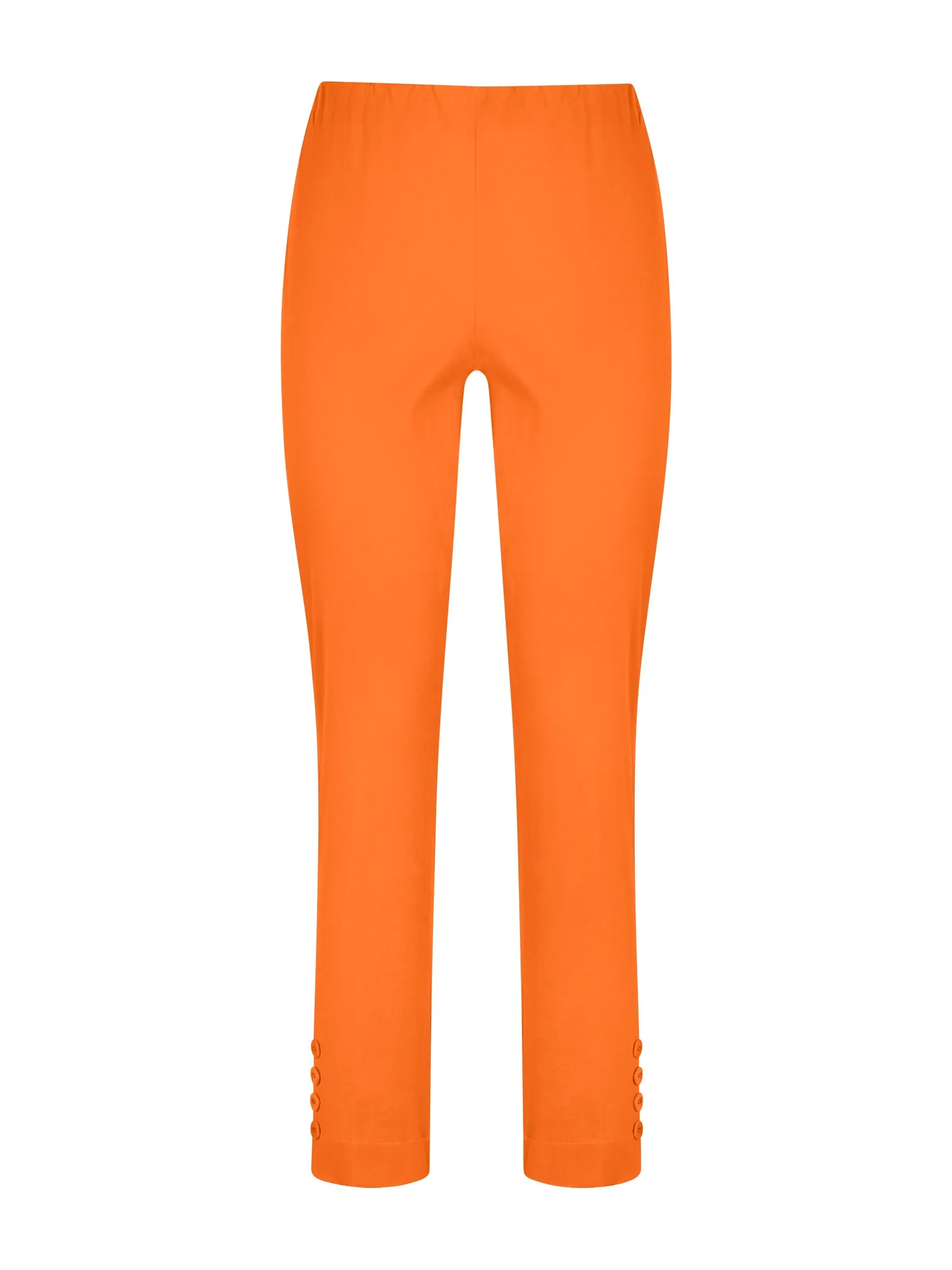 Pantalone Capri in Satin Power - Persimmon Orange