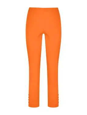 Pantalone Capri in Satin Power - Persimmon Orange