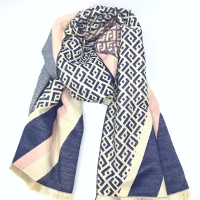 Pattern and Stripe Ultrasoft Scarf