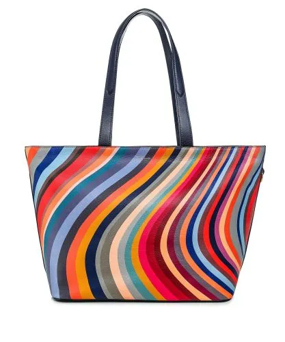 Paul Smith Swirl Print Leather Tote Bag | Jules B