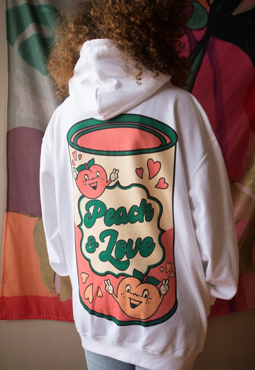 Peach and Love Women's Slogan Hoodie