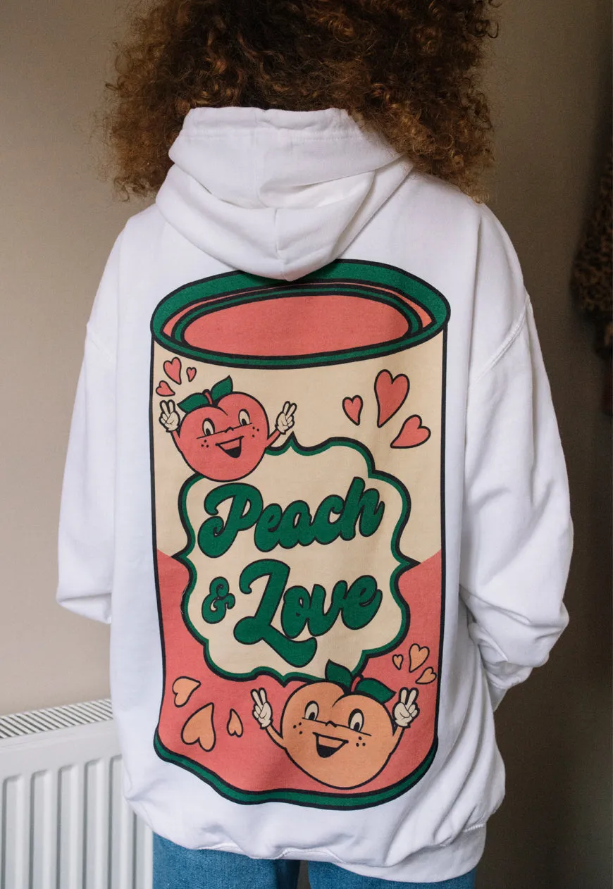 Peach and Love Women's Slogan Hoodie