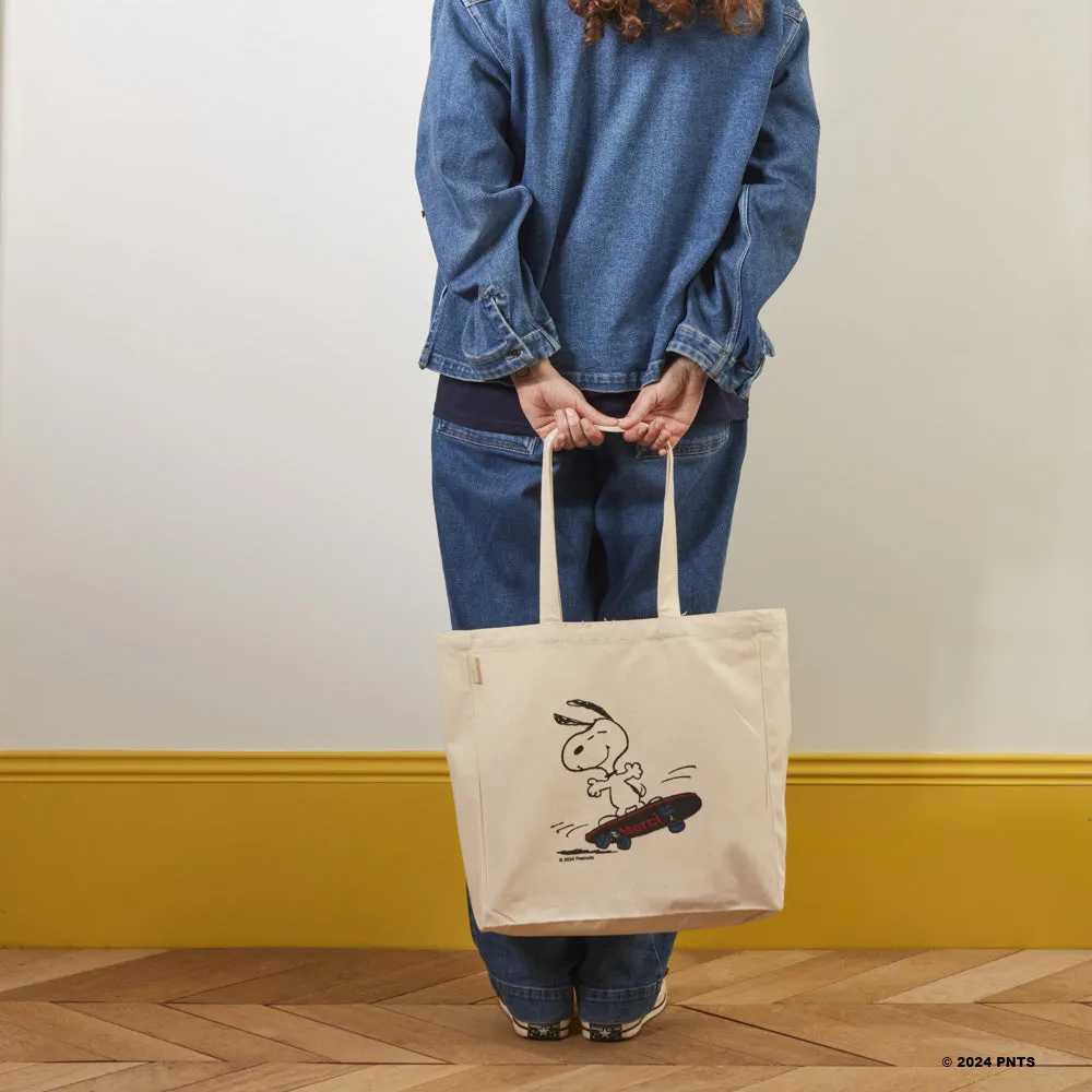    Peanuts x Merci - Cotton Tote Bag Skate - Ecru