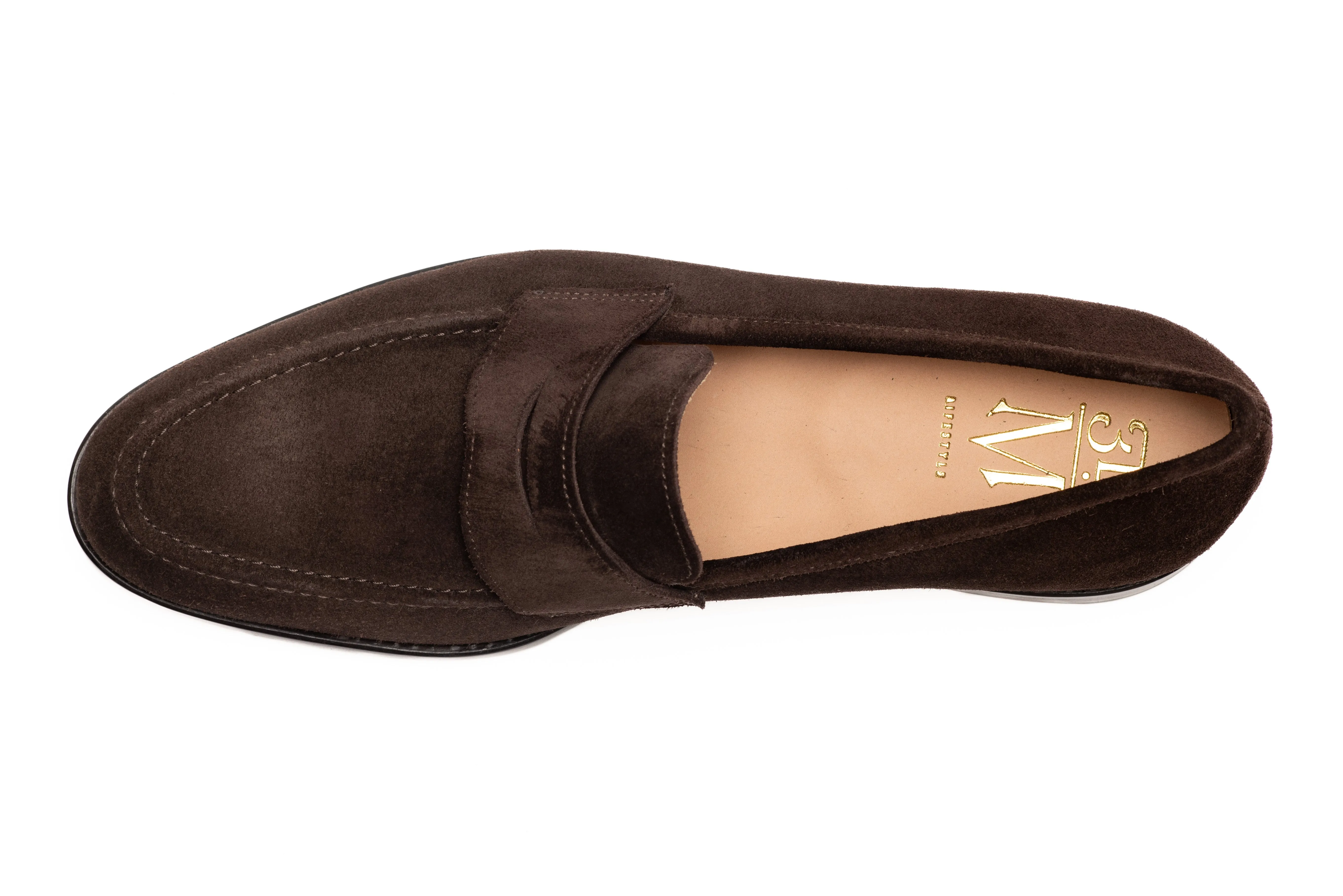 Penny Loafer - Dark Brown Suede